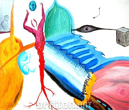 Prophecy original painting by britton artist