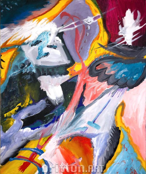 Blessing original painting by britton artist