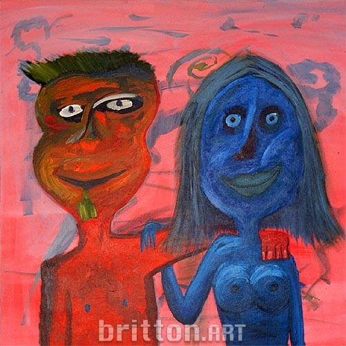 Couple a painting by Britton
